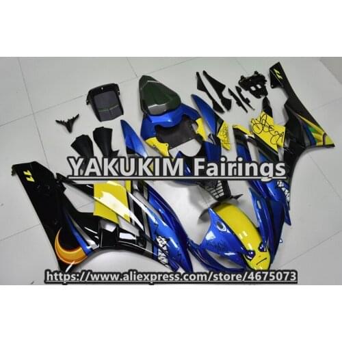 ABS Injection Fairings For YAMAHA R6 2006 2007 Motorcycle Fairing YAMAHA YZF R6 2006 2007 Bodywork fairing Custom Cowlings YZFR6