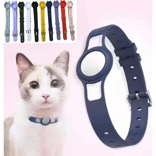 Pet Collar for Apple Airtag Dog Cat Strap Adjustable Sleeve Suitable Air Tags Anti-Scratch Protective Cover For Airtags Case new