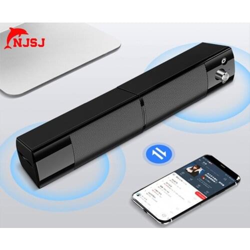 NJSJ USB Sound Card RGB Speaker Cable Connection Is Suitable For Notebook Computer Cinema TV Computer Speaker