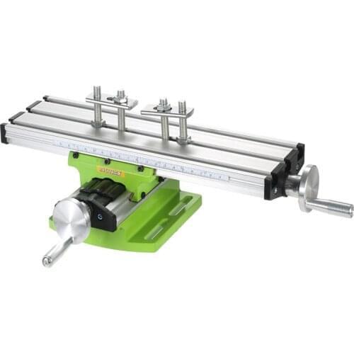 Workbench Work Table Compound Bench Drilling Slide Table Worktable Multifunction Milling Vise Machine for Bench Drill Stand DIY