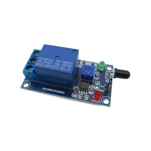 Flame sensor relay module fire detection fire alarm
