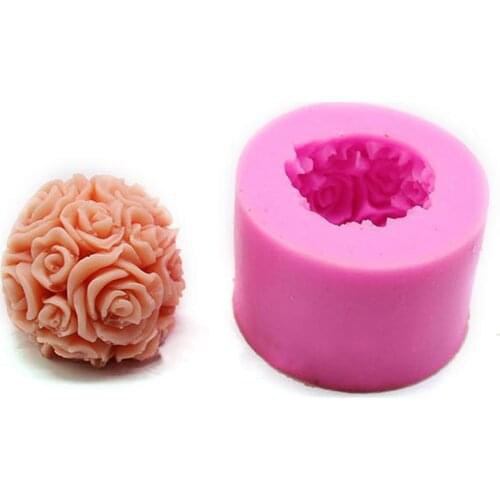 3D Peony Shape Silicone Fondant Molds Flowers Handmade Soap Candle Clay Fimo Mold Cake Baking Wedding Decorating Tools
