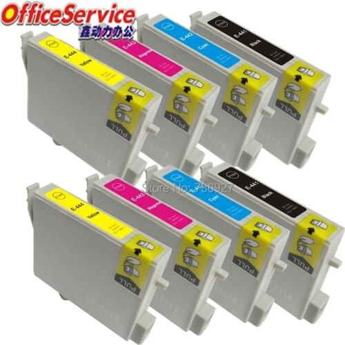 Compatible Ink Cartridges T0441 T0442 T0443 T0444 For Epson, for Stylus C84 CX4600 CX6400 CX6600 C86 inkjet printer