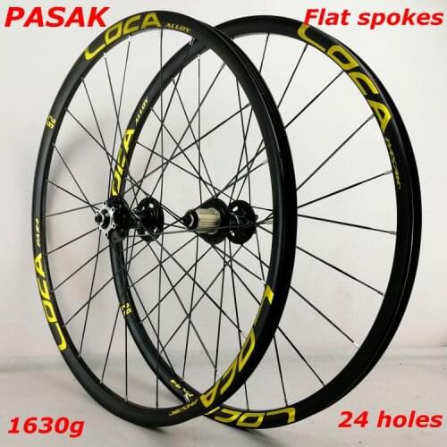Ultralight mountain bike quick wheel set 26/27.5in 4 bearing flat strip 6 nail disc brake wheel 6 claw 11/12