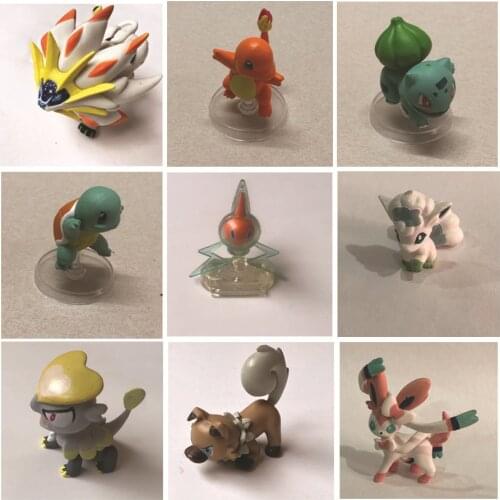 TAKARA TOMY Kawaii Anime Figure Pokemon WTC Girdle Jigglypuff Pikachu Eevee Bulbasaur Poke Ball Figures Kids Gift Lovely Toys