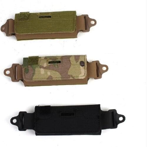 Tactical Helmet Balancing Bags Rear Counterweight Fast IBH Helmet Pouch Including 5 Square Iron Brick Blocks Compete Kit