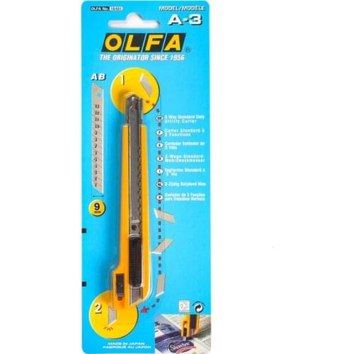 OLFA A-3 9mm Utility Knives JAPAN Cutter Art Knife PRO Cutters