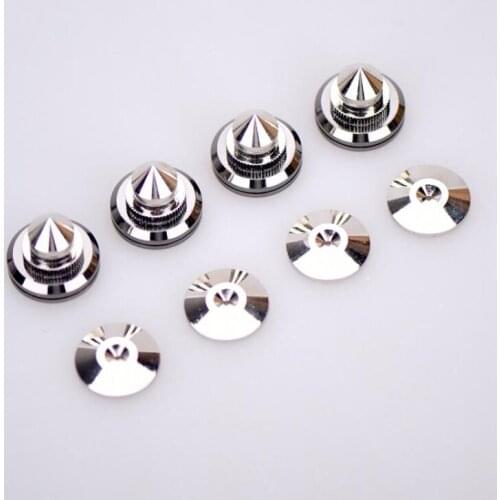 Amplifier Feet Pad Speaker Stand Spikes For CD Player Bookshelf Speaker Audio Amplifier Pure Copper Shockproof nail pad 4 Sets