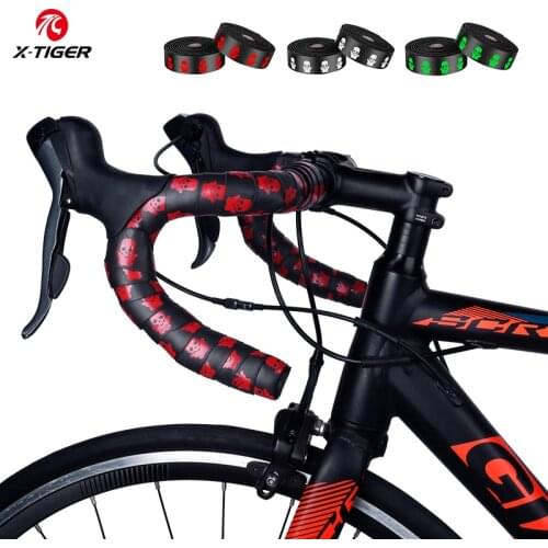 X-TIGER Bicycle Handle Tape Road Bike Handlebar Tape Anti-slip Silica EVA Shock Absorption Handlebar Tape Bicycle Accessories