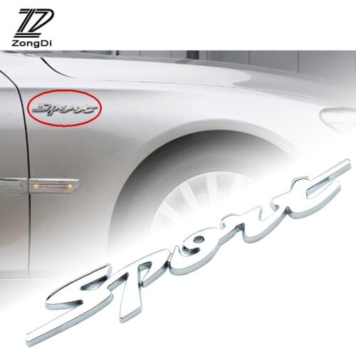 ZD 1X Car Sport Stickers 3D metal stickers Styling for Suzuki Swift Volkswagen Passat B5 B6 Tiguan Jetta MK6 Skoda Octavia A7 A5