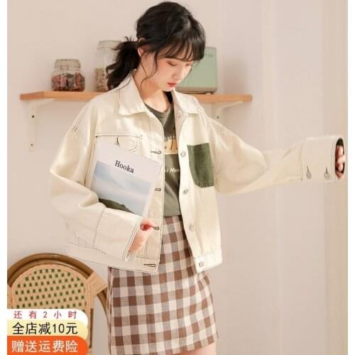 #6009 Spring Autumn Short Trench Coat Women Slim Sunscreen White Ladies Coats Casual Loose Windbreaker Overcoat Tooling Style
