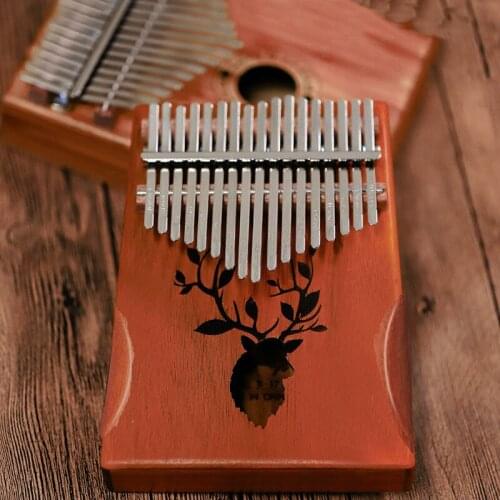 17 Keys Kalimba Mahogany Thumb Piano Musical Keyboard Gifts Outdoor High-Quality Sanza Calimba Great Sound Performance Machine
