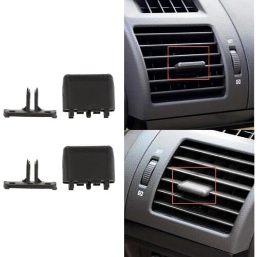 2x Car Air Vent Outlet Tab Clip, Air Conditioning Vent Replacement Tab for 2010-2017 Toyota - Easy Installation