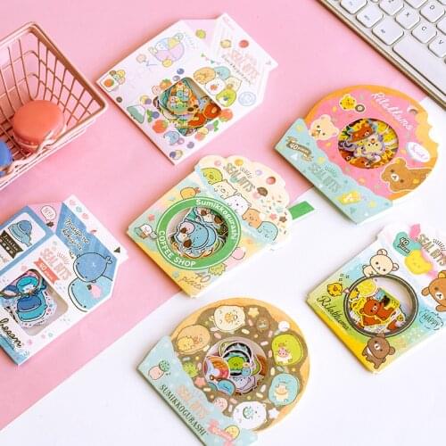 40 pcs/set Cute Cartoon Rilakkuma Sumikko Gurashi Whale Stickers Diy Scrapbooking Journaling Japanese Stickers Stationery
