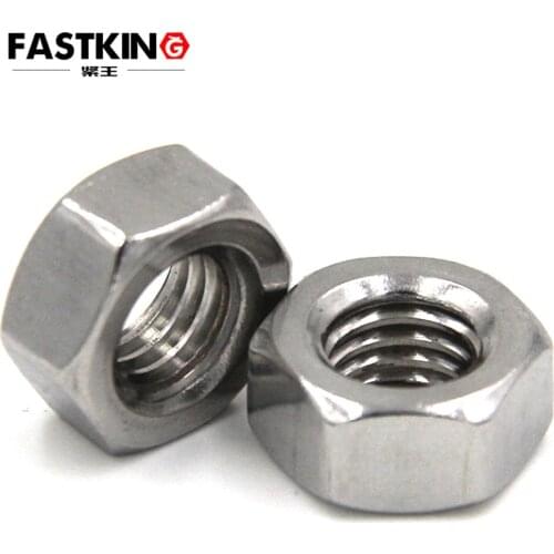 5-25Pcs Hexagon Hex Nut-Fine Thread DIN934 M8 M10 M12 M14 M16 M18 M20 M22 304 Stainless Steel Hex Nuts