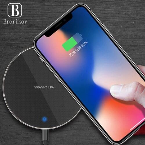 10W Qi Wireless Charger Fast Quick Charge Phone Charger Wireles Charger Pad for iPhone 12 11 XR XS Max Samsung S10 Plus Note 10