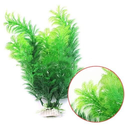 Pretty Fish Tank Aquarium Decor Green Artificial Plastic Underwater Grass Plant