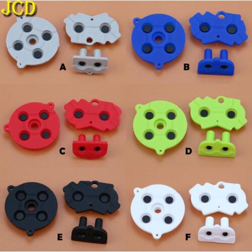 JCD 1Set Colorful Rubber Conductive Buttons A-B D-pad for Nintend GameBoy Advance GBA Silicone Conductive Start Select Keypad