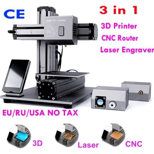 Newest 2021 3D Printer Snapmaker CNC Router Engraving Machine 3 in 1 Laser Engraver For DIY Learning Leather Wood Carving