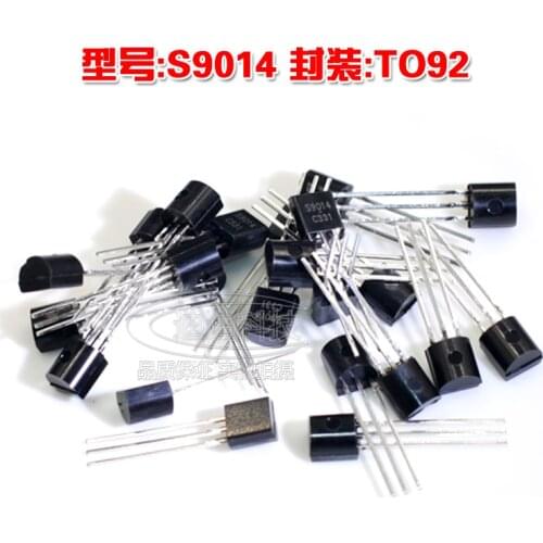 New S9014 TO-92 NPN Power Transistor Output 50V 0.1A 0.4W C9014 TO92