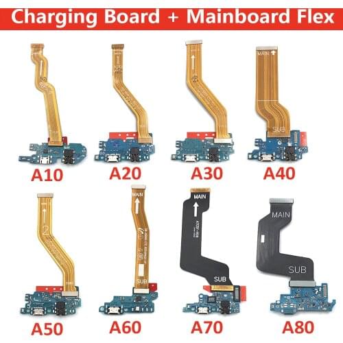 New USB Charging Port Dock Board Connector Main Motherboard Flex Cable For Samsung Galaxy A10 A20 A30 A40 A50 A60 A70 A80