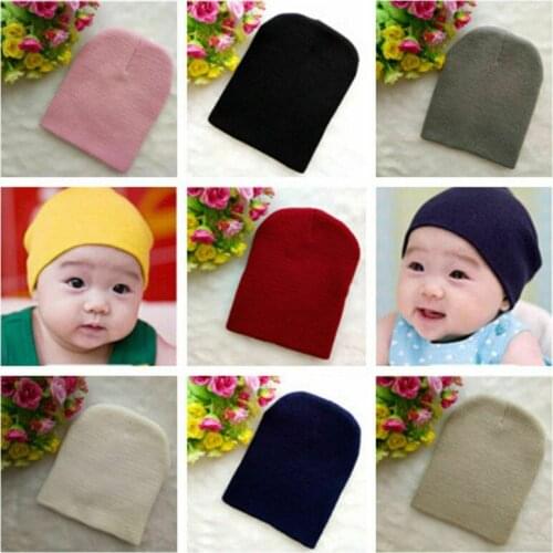 8 Colors Unisex Cotton Hat For Newborn Kid Child Baby Boy/Girl Soft Toddler Cap for 4M-4Y