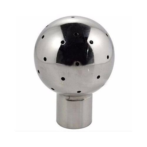 2" O/D 304 Stainless Steel Sanitary Weld 360 Degrees Fix Spray Ball Tank Cleaning Ball