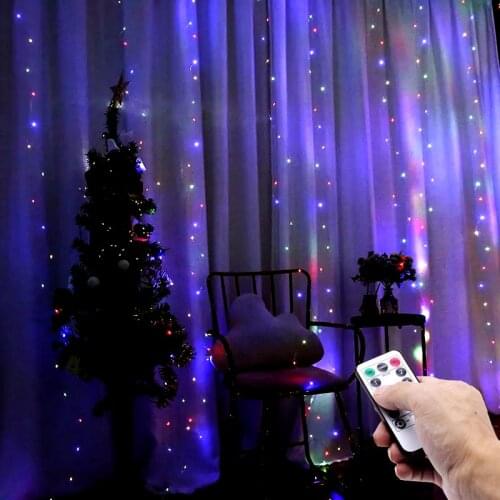 Led Curtain Garland Thread USB String Lights Fairy Christmas Light Christmas Tree Decoration Home Windowsill Xmas Ornaments 2021