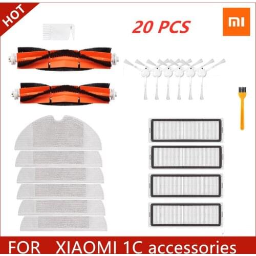 Xiaomi Mijia 1C / STYTJ01ZHM Robot Vacuum Cleaner Parts Accessories Main Brush Mop Cloth Replacement Kits