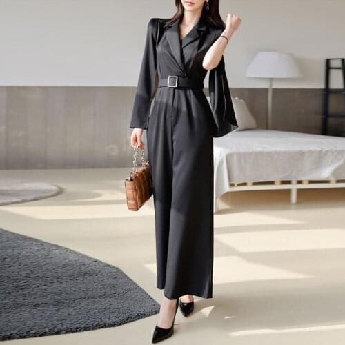 Women Spring Summer Wide Leg Pants Rompers Women Jumpsuit Formal Jumpsuits for Women 2021 Womens Profession Jumpsuits