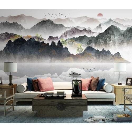 3D Wallpaper Chinese style landscape painting Landscape Photo Wall Murals Living Room Bedroom Backdrop Home Decor Papel Mural