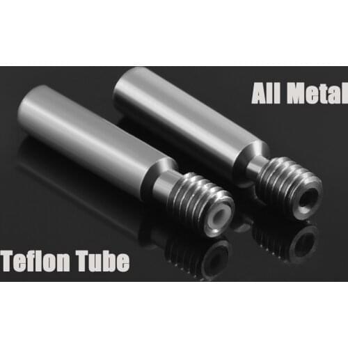 5PCS/lot MK8 M6 Throat with 6*30mm Stainless Steel Thread Longer Feeding 1.75mm Filament 3D Printers Parts