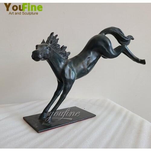 Bronze Horse Sculpture Abstract Horse Statue Modern Art Bronze Collection Animal Statues For Home Decor Ornament Bronze Crafts