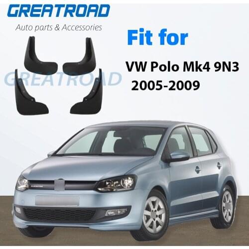Mud Flaps for VW Polo Mk4 9N3 2005 2006 2007 2008 2009 Car Fender Splash Guards Front Rear Mudguard Mudflaps Accessories
