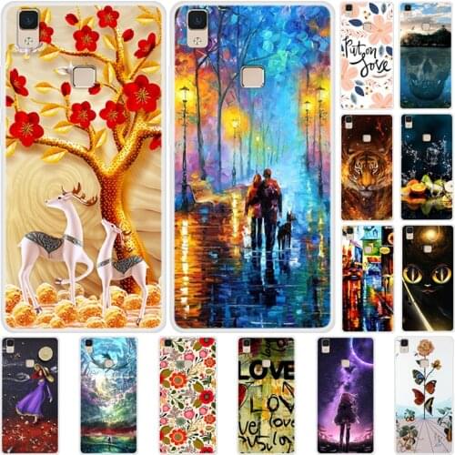 Case For VIVO V3 Max Phone Cover Back Fitness Silicone Bumper And Softness TPU With Happy Town Series