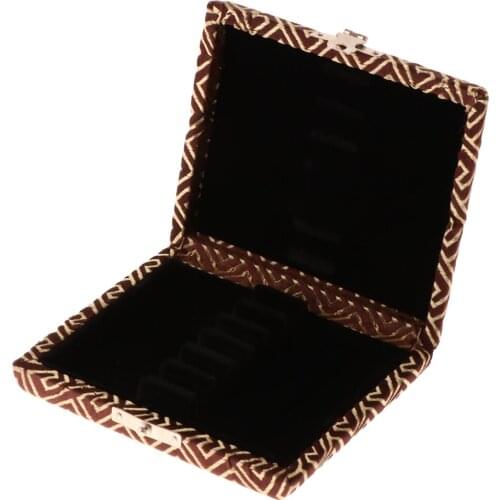 Solid Wood Oboe Reed Case Holder with Internal Thicken Flannel for 6Pcs Reeds