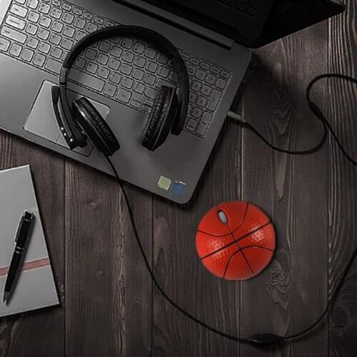 CHUYI 2.4G Wireless Mouse Mini Bascketball Design USB Optical Computer For Kids Gift Laptop Desktop