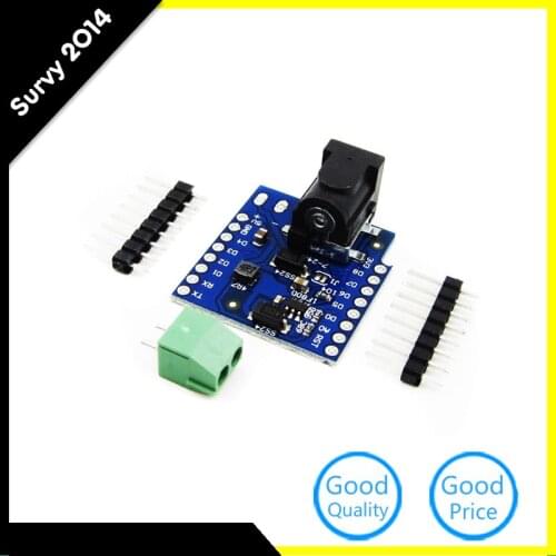 For WEMOS D1 Mini DC Power Shield V1.1.0 Development Board For Wemos D1 Mini Shield diy electronics