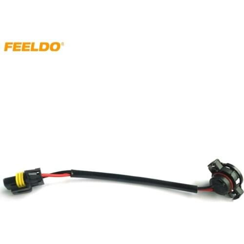 FEELDO 50pcs Car 5202 H16 to 9006 Wire Harness Cable HID/LED Conversion Ballast to Stock Socket #CA963
