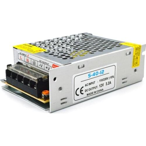 Switching Power Supply 12V 3.2A LED Lighting Transformers AC 200V To 12V Volt SMPS 40W Power Adapter For LED Strips Set top box