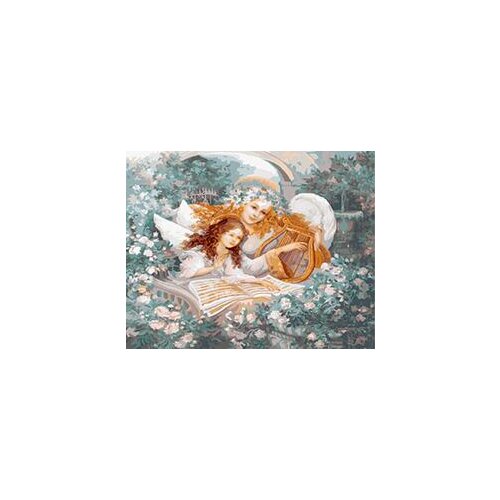 MaHuaf-W1033 Angels of Faith Framed Acrylic Painting by Number kit digital canvas paintings for living room 40x50