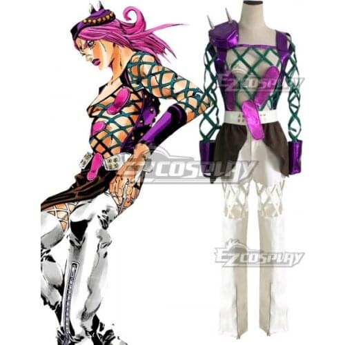 Stone Ocean Narciso Anasui Halloween Party Uniform Outfit Adult Christmas Unisex Carnival Outfit Cosplay Costume E001