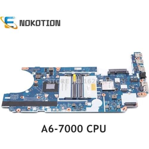 NOKOTION Laptop Motherboard For Lenovo ThinkPad E455 A6-7000 CPU DDR3 04X4982 AAVW1 NM-A231 MAIN BOARD