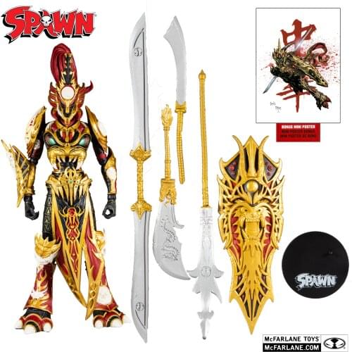 Mcfarlane DC Justice League Gamestop Limited Mandolin Spawn PCV Action Model Kid Toys Collection Ornaments