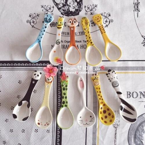 Zakka cute ceramic cartoon animal scoop/ice cream scoop/rice scoop