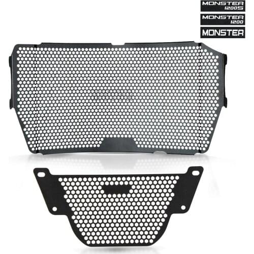 Motorcycle Monster 1200 Oil cooler Guard Grill Radiator Guard Protector Grille For Ducati Monster 1200 S/R Monster1200 2019 2020