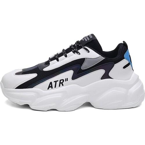 2021 Mens Summer New White Green Breathable Sport Casual Shoes Net Red Old Shoes Men INS Trend Increased Running Shoes Sneakers