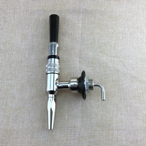 New Arrival 304 Stainless Steel Stout Beer Faucet,coffee tap Draft Beer Dispensing Nitrogen Nitro Tap