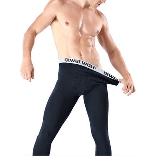 Newest Winter Men Thermal Underwear Warm Bottom Long Pants Leggings Cotton Normally Thermal Underwear