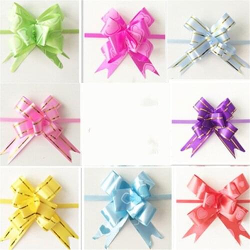 New Beautiful Pull Bow Ribbon Gift Packing flower bow Bowknot Party Wedding Car Room Decoration Party DIY Festive Suppy